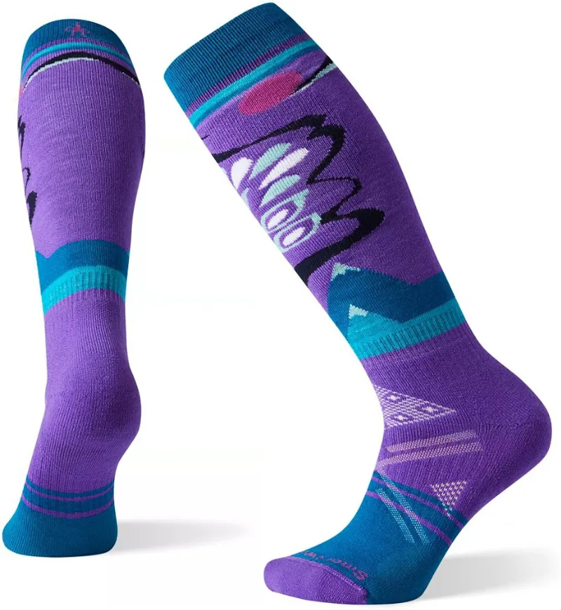 Smartwool Womens PhD Ski Medium Pattern Socks - Desert Orchid